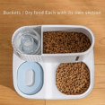 thumbnail image 2 of Comedero automático para gatos y perros de 3 l con depósito de comida seca, cuenco de agua potable para gatos, material de seguridad de alta calidad, 2 of 3