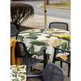 thumbnail image 6 of Square Outdoor Tablecloth with Umbrella Hole Lemon Outside Table Cloth Waterproof Patio Table Cover Summer Leaves Watercolor Fruit Country Plant Zipper Tablecloths for Picnic Party Camping 60x60 Inch, 6 of 8