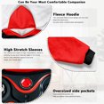 thumbnail image 3 of BlessLiving Wearable Blanket Hoodie for Kids, Oversized Sherpa Fleece Sweatshirt Blanket, 60x40", 3 of 8
