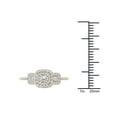 thumbnail image 4 of 1/2 Carat T.W. Diamond 10kt Yellow Gold Double Halo Three-Stone Look Engagement Ring, 4 of 5