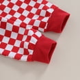 thumbnail image 7 of Bagilaanoe 2PCS Toddler Baby Boy Pants Set Checkerboard Print Long Sleeve Sweatshirt Pullover Tops + Drawstring Sweatpants 6M 12M 18M 24M 3T Kids Casual Sweatsuits, 7 of 7