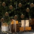 thumbnail image 4 of Adornos Navideños Flocados de 6 Cm, 12 Bolas de Terciopelo Oscuro con Cuerda para Colgar | Decoraciones Navideñas de Plástico Duradero | Decoración Navideña Multiusos para Árboles, Puertas, Paredes y, 4 of 6