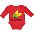 thumbnail image 3 of Inktastic Little Farmer with Corn Boys or Girls Long Sleeve Baby Bodysuit, 3 of 5