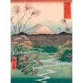thumbnail image 2 of Ando, Hiroshige 25x32 Black Ornate Wood Framed with Double Matting Museum Art Print Titled - Otsuki Plain in Kai Province, 2 of 4