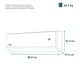 thumbnail image 3 of Aire Acondicionado Mini Split Inverter Solo Frío 220 V 1 Tonelada (12,000 BTU) Blanco Mabe - MMI12CDBWCAM9 MABE MMI12CDBWCAM9, 3 of 8