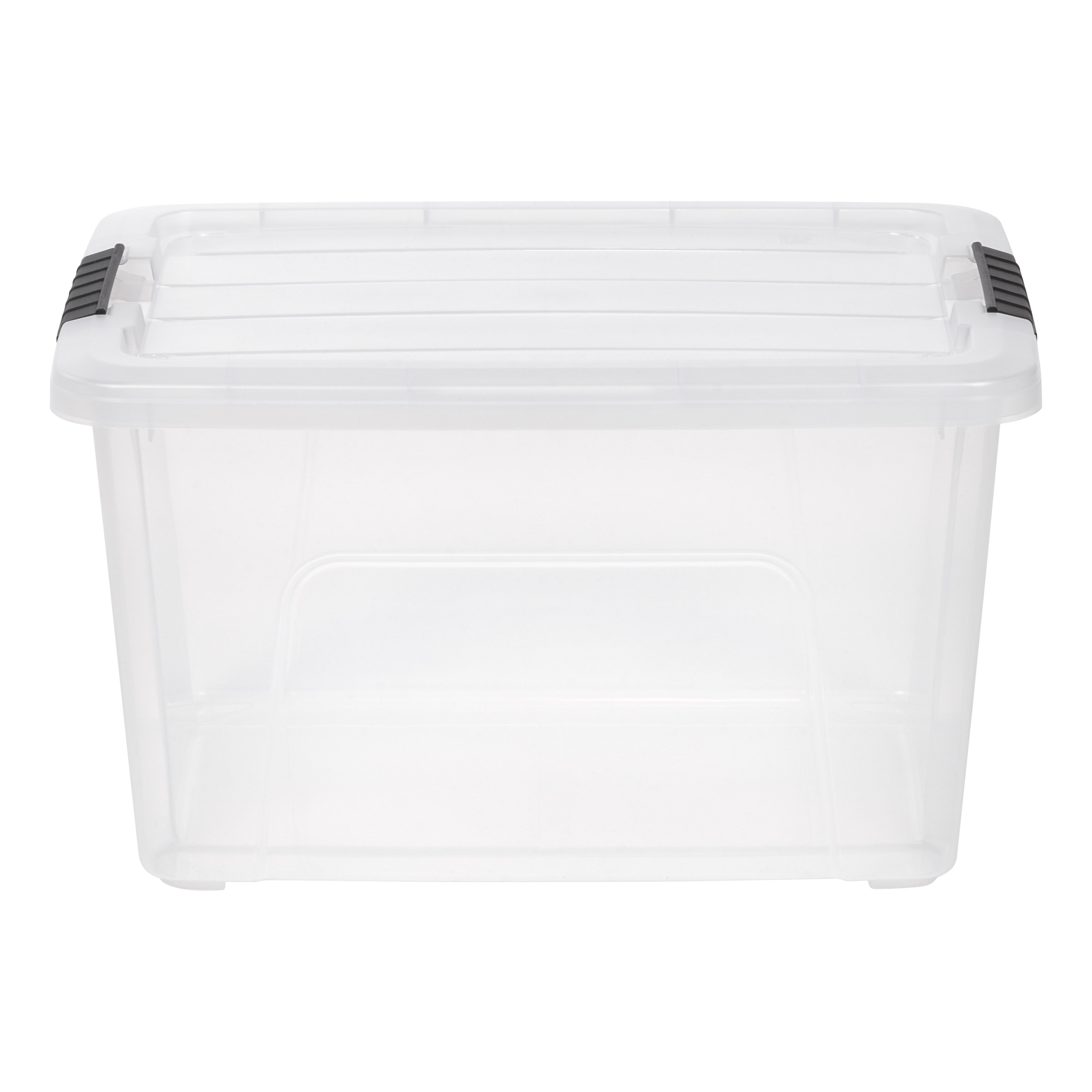 IRIS USA 32 Qt. Clear Plastic Storage Bin with Locking Lid photo 8