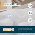 thumbnail image 3 of Simple&Opulence Body Pillow Cover 20" x 54",100% Pure Linen, Ultra Soft and Breatherable, Body Pillowcase with Envelope Closure for Adults(White), 3 of 7