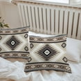 thumbnail image 4 of Aztec Southwestern Outdoor Waterproof Pillow Covers 18x18 Pack of 2 Ethnic Tribal Style Geometric Brown Decorative Outdoor Pillow Covers Square Cushion Cases for Patio Furniture Pergola Couch, 4 of 4