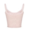 thumbnail image 3 of cfhntfmh Camisole Tops for Women Lace Trim Scoop Neck Embroidery Floral Printed Clubwear Going out Top Streetwear, 3 of 4