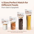 thumbnail image 3 of Juego de 6 Frascos de Vidrio para Almacenamiento de Alimentos ComSaf con Tapas Herméticas, 3 of 9