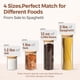 thumbnail image 3 of Juego de 6 Frascos de Vidrio para Almacenamiento de Alimentos ComSaf con Tapas Herméticas, 3 of 9