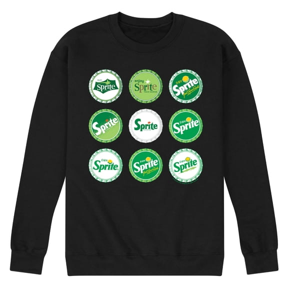 Sprite - Bottle Cap Evolution - Men's Crew Neck Fleece Pullover