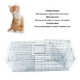 thumbnail image 3 of Jaula De Metal Para Gatos, Jaula Para Mascotas Que Ahorra Espacio, Portátil, Fácil De Almacenar, Plegable, Duradera, Alambre De Acero Dulce Para Interiores Para Gatos Medianos, 3 of 7