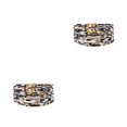 thumbnail image 3 of Pulseras multicapas de cuero multicolor estampado de leopardo Minnieouse para hombres y mujeres, 3 of 6