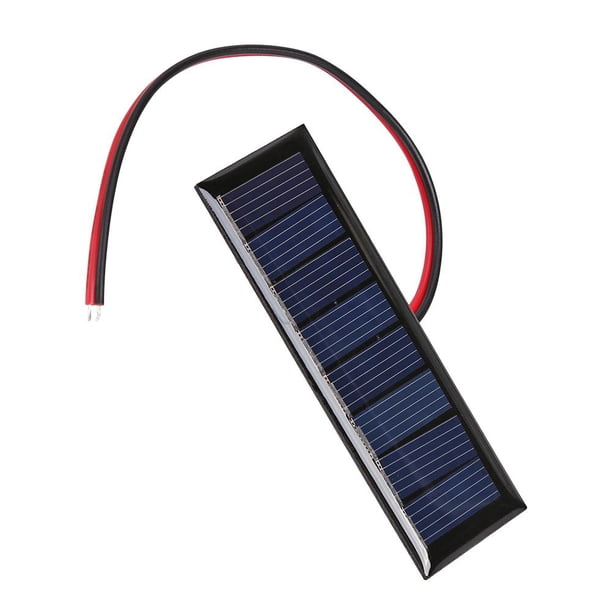 4V 0.2W Panel solar epoxi de 2 hilos 8 celdas solares para proyectos solares de bricolaje (1pc)