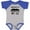 Baseball Heather and Royal, variant on Inktastic Charlotte North Carolina Someone Loves Me Boys or Girls Baby Bodysuit