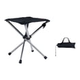 thumbnail image 2 of Agiferg Camping Randonnée, Tabouret Pliant Télescopique Portable Robuste pour l'Extérieur Camping Pêche Randonnée Voyage en Acier Inoxydable Siège de Camp Portable Solide Durable, 2 of 7