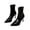 Black Boots, variant on HAPIMO Women Ankle Boots Pointed Toe Heel Back Zipper Glossy Patent Upper Slim Shaft For Formal Banquet And Evening Social Activities Black 35