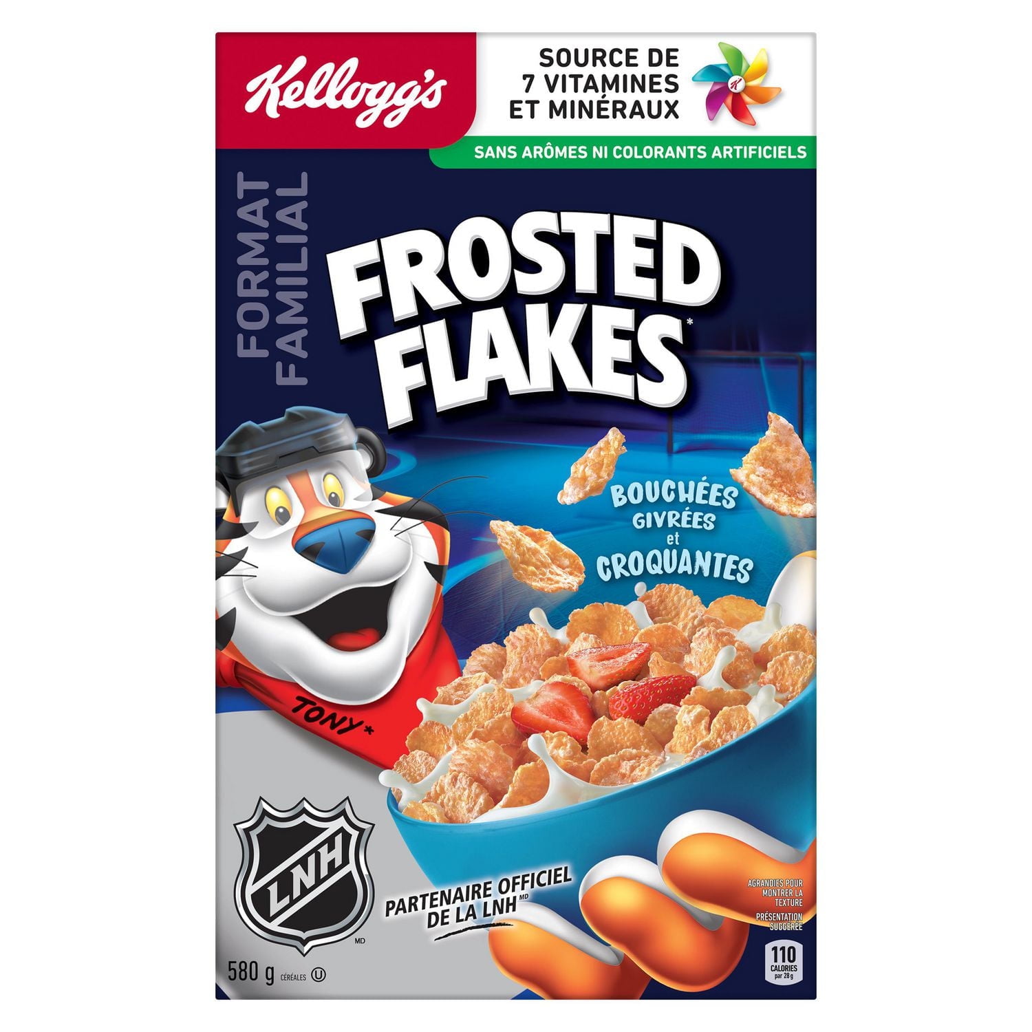 Kellogg's Frosted Flakes Cereal, Family Size, 580 g