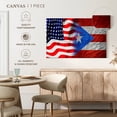 thumbnail image 5 of Elephant Stock Puerto Rico And Usa Flag Wall Art - Flags Canvas Canvas - 48" x 32", 5 of 8