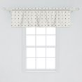 thumbnail image 2 of Ambesonne Abstract Window Valance, Hearts and Dotted Shapes, 42" x 18", Dark Grey and Coconut, 2 of 3