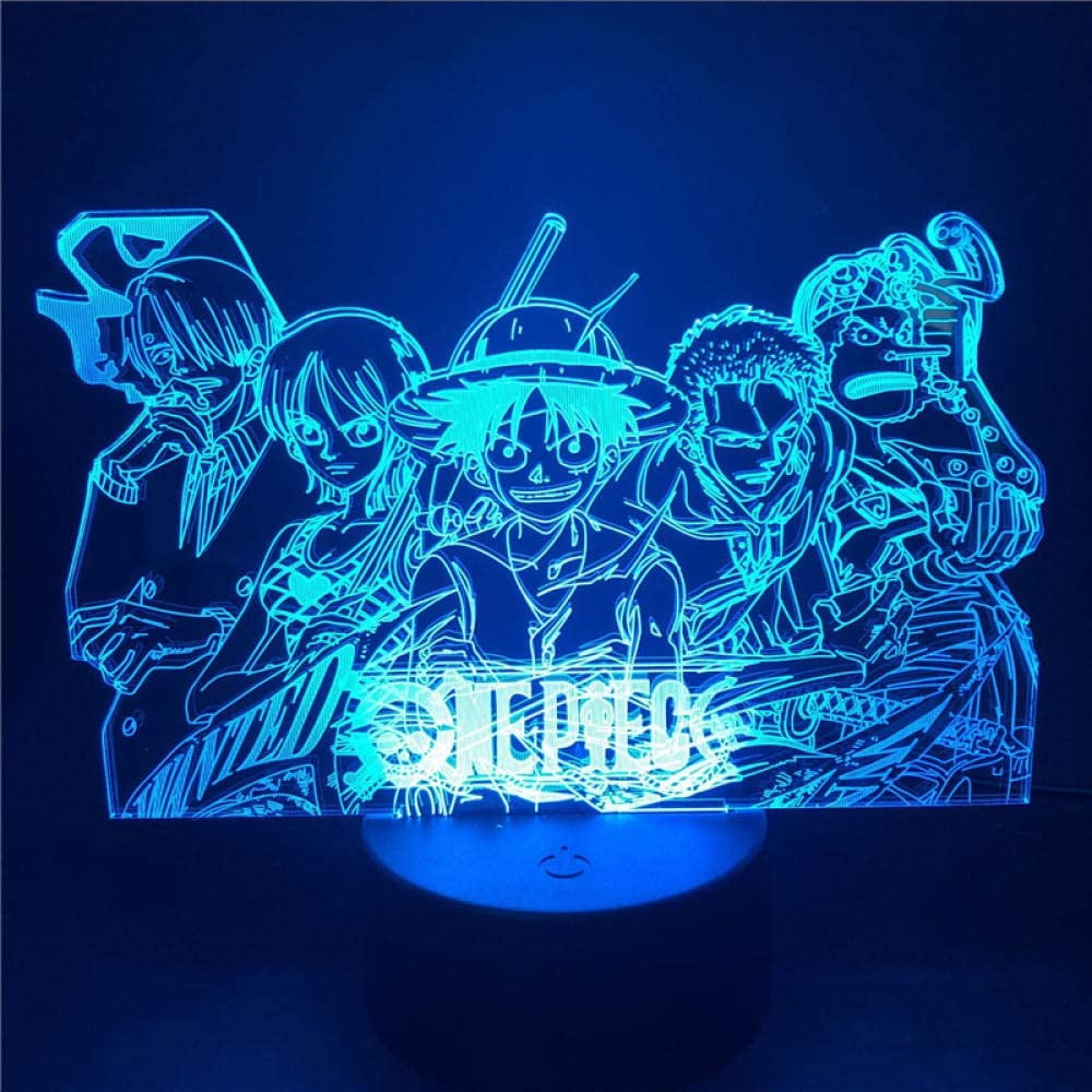 Lampe De Chevet One Piece Veilleuses 3D Illusion Lampes One Piece Veilleuse Luffy Sanji Zoro Nami 3D  LED Illusion Lampe de Table Action Optique Figure Lampe De Chevet Décor  Lampe De Bureau HOICHAN HTOOQ | Walmart Canada