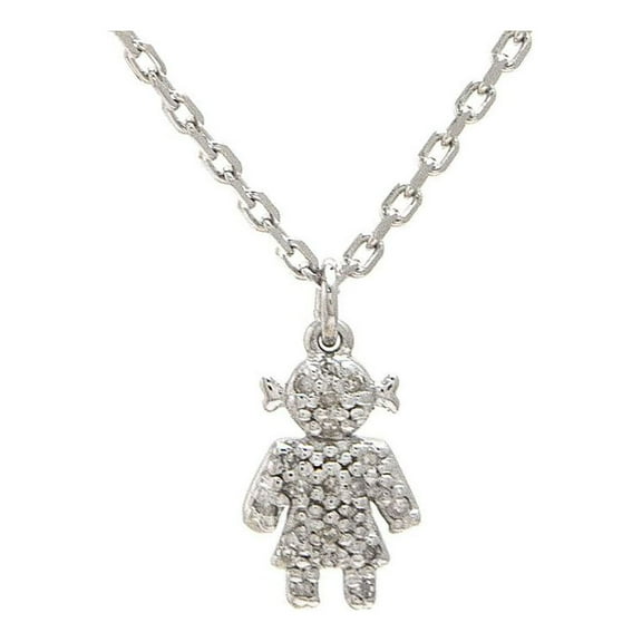 Silver Dia Baby Girl Necklace
