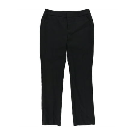 I-N-C Womens Regular Flared Casual Trousers black 6P/27 - Petite ...
