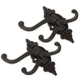 thumbnail image 4 of GOOHOCHY 2pcs Iron Art Hooks Wall Mounted Antique Iron Towel Coat Bag Hook with Swivel Arms, 4 of 8