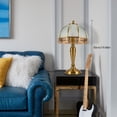 thumbnail image 4 of 40W Gold Table Lamp Indoor Reading Light Tabletop Light,Push Button Bedside Lighting,4.72ft Long Power Cord 110V for Bedrooms, Dining Rooms, Study Rooms, 4 of 14