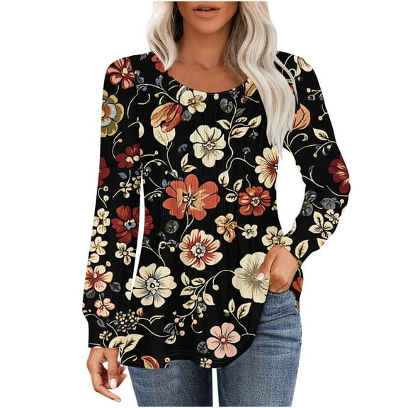 SHE IS My Orders past Orders Long Sleeve Shirts for Women Cotton Blue Long Sleeve Tops for Women Blouses for Women Long Sleeve Basic White V Neck Tees for Women