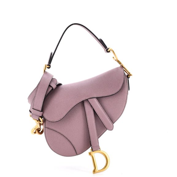 Pre-Owned Saddle Handbag with Strap Leather Micro By Rebag