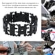 thumbnail image 1 of Pulsera Multifuncional De Acero Inoxidable Para Herramientas Al Aire Libre, Pulsera Punk Para Senderismo, Camping, Dispositivos De Emergencia, Color Negro, 1 of 7
