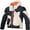 Black/Almond/Hot Orange, variant on Mogress Air Men's Street Motorcycle Jackets - Black/Almond/Hot Orange / Medium