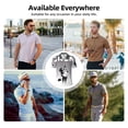 thumbnail image 6 of Lsque Bluey Pattern Golf Shirts for Men Dry Fit Print Moisture Wicking Performance Short Sleeve Polo Shirt-, 6 of 7
