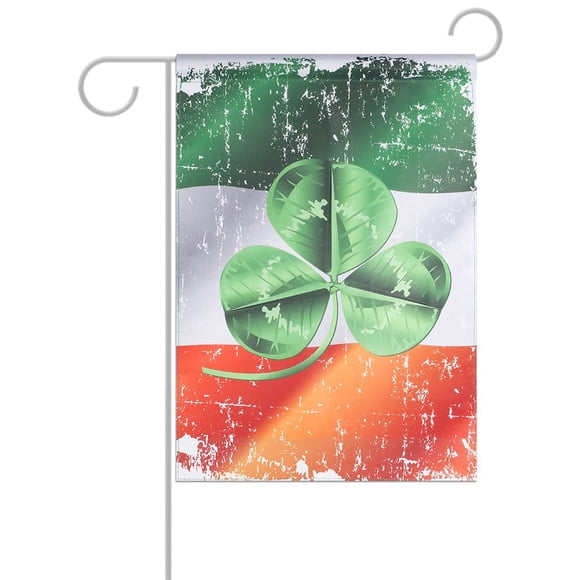 St. Patrick‘S Day Garden Flag Irish Luck Shamrock St. Patrick‘S Day Garden Yard Flag Lucky Clovers Party Home Decoration