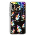 thumbnail image 1 of MUNDAZE Samsung Galaxy A20 Shockproof Clear Hybrid Protective Phone Case Water Painting Colorful Splash Gnomes Cover, 1 of 5