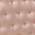 thumbnail image 6 of Bowery Hill Contemporary Wood Queen Panel Bed with Faux Leather in Rose Gold, 6 of 7