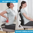thumbnail image 3 of Lumbar Support Pillow for Office Chair & Car - Back Support Pillow Cushion with Adjustable Straps, Mesh Cover, Memory Foam for Pain Relief & Posture Support, 3 of 7