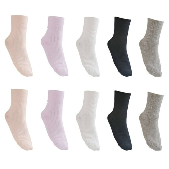 5 Pairs of Diabetic Socks for Women Elderly Nursing Socks Pregnant Women Socks