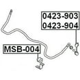 thumbnail image 2 of Febest REAR RIGHT STABILIZER LINK # 0423-904 OEM MR418053, 2 of 2