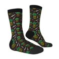 thumbnail image 3 of Uemuo Pineapples Pattern Women's Crew Socks, Soft Durable Breathable Moisture-Wicking with Odor Control Cotton socks, 3 of 9