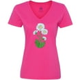 thumbnail image 3 of Inktastic Daisy Flower Women's V-Neck T-Shirt, 3 of 5