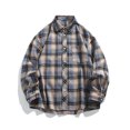 thumbnail image 2 of LNWUY Men's Flannel Plaid Shirts Long Sleeve Casual Button Down Shirt with Pocket Loose Fit Comfortable Business Lightweight Shirt Blue XL, 2 of 9