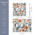 thumbnail image 2 of Yayeee Toggle Light Switch Wall Plate 2-Gang 4.56"x4.48" Decorative Outlet Cover, Flowers Pattern, 2 of 7