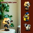 thumbnail image 4 of Animal Table Lamp Calf Animal Table Creative Resin Home Bedside Luminous Bull Head Table Lamp Ornaments, 4 of 7