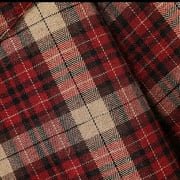 ZCFZJW Mens Plaid Flannel Shirts Long Sleeve Flannel Shirt for Men Casual Button Down Brushed Soft Cotton Shirt Regular Fit with Pockets Red M