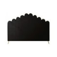 thumbnail image 5 of Meridian Furniture Lily Solid Wood and Tufted Velvet King Bed in Cream, 5 of 7