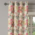 thumbnail image 2 of Ambesonne Paris Grommet Curtain, Abstract French Landmarks, 50" x 108", Pale Blue Pale Pink, 2 of 6