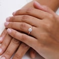 thumbnail image 2 of 18K Rose Gold Plated Solitaire Ring For Women | 5MM Moissanite Diamond Engagement Ring | Moissanite Promise Rings Jewelry Gifts For Her (0.40ctw) Ring Size-7, 2 of 6